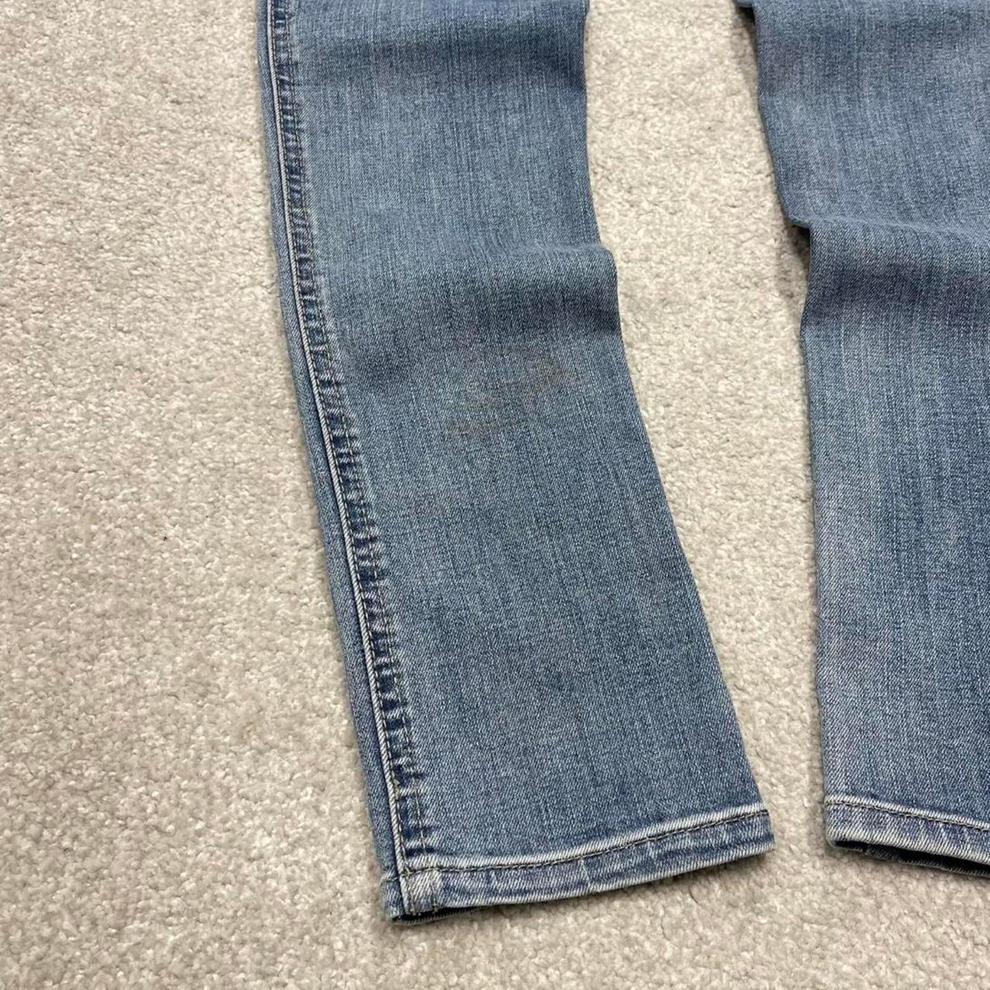 Y2k Carhartt skinny jeans blue size 2 women's 90s style 5 pocket pants workwear