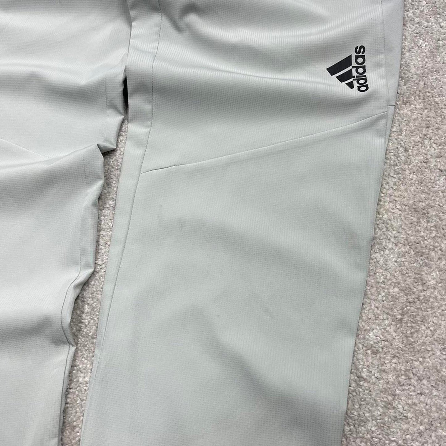 Vintage y2k Adidas tracksuit bottoms grey Loose floaty leg print logo running track pants