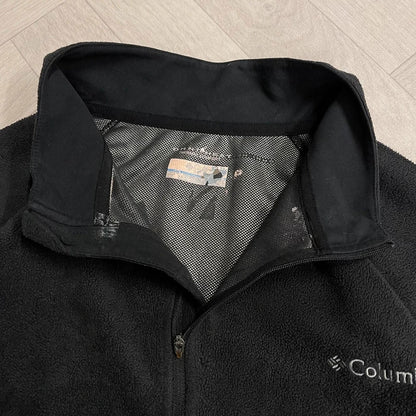 Columbia y2k 1/4 zip fleece mens black autumn pullover
