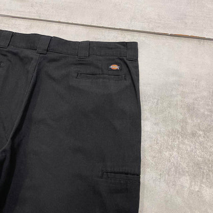 Black baggy Dickies carpenter shorts W42