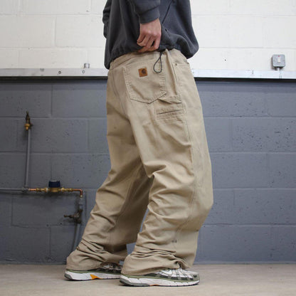 Carhartt carpenter pants W42L34 baggy beige loose fit skate pants