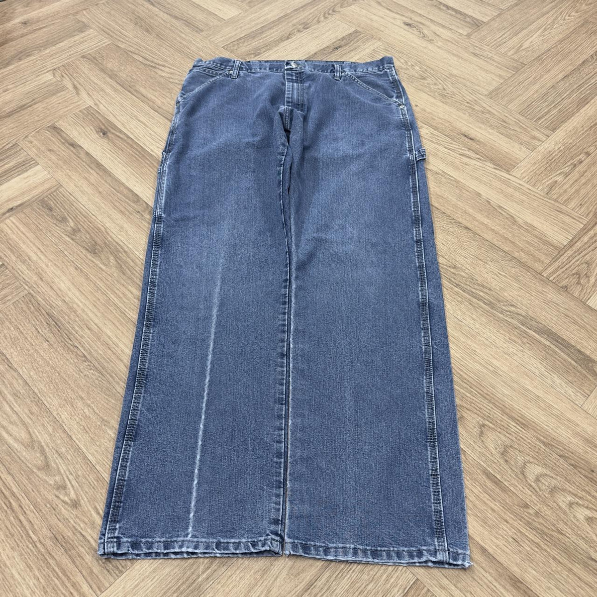 Vintage Wrangler carpenter jeans y2k Loose fir denim utility workwear skate trousers