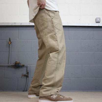 Tan Wrangler carpenter jeans W34L30 loose cargo skater style jeans