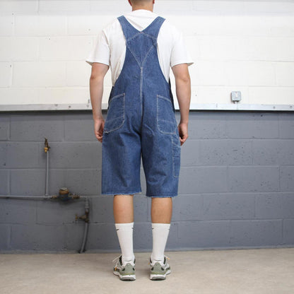Dickies dungaree shorts W40 USA blue mens denim painters overalls