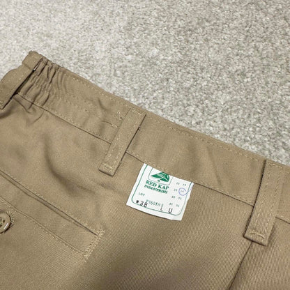 Y2k baggy chino work pants beige Loose skate style trousers Red Kap workwear