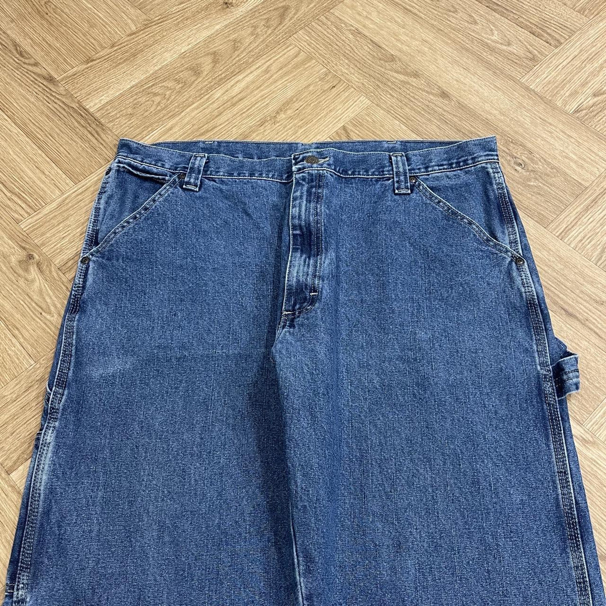 Vintage Wrangler baggy carpenter jeans y2k Loose fit denim utility workwear skate trousers
