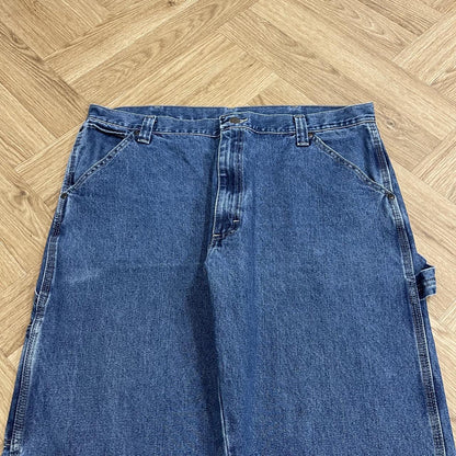 Vintage Wrangler baggy carpenter jeans y2k Loose fit denim utility workwear skate trousers