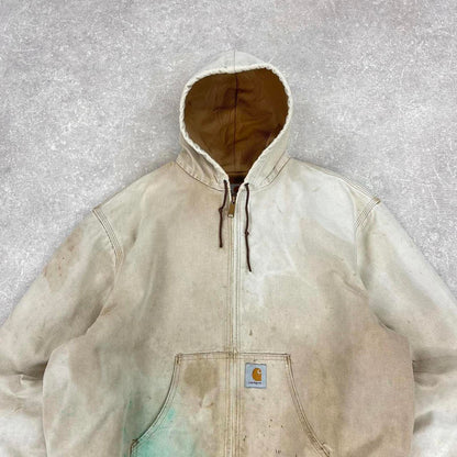 Vintage hooded Carhartt active jacket XL