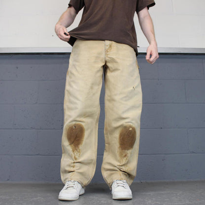 Baggy Carhartt carpenter jeans W32L32 90s style thick canvas wide leg