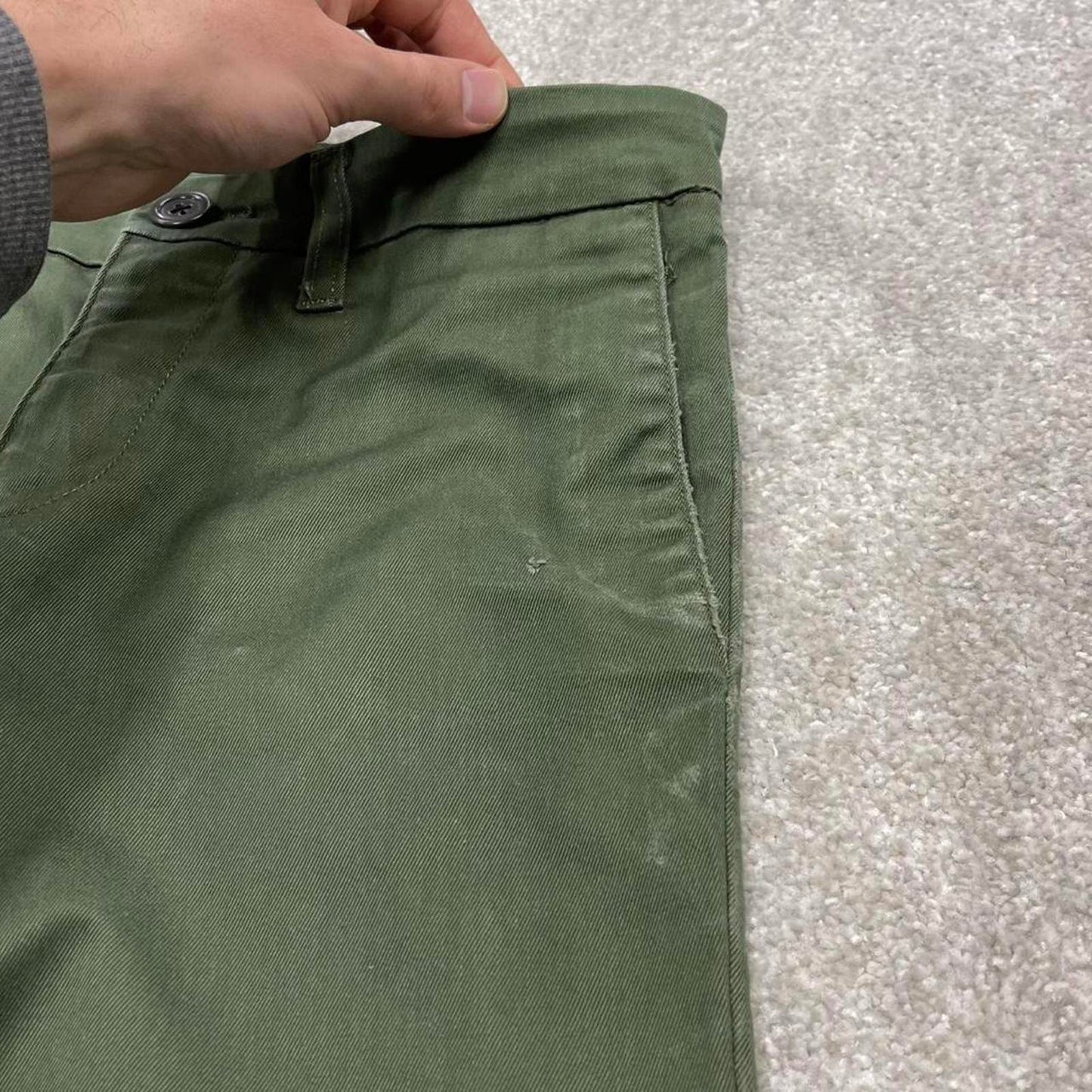 00s Carhartt WIP chino pants W28L32 green SID Pant skater slim work trousers utility