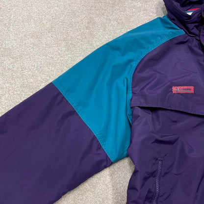 00s Columbia technical windbreaker jacket L men's purple y2k style autumn