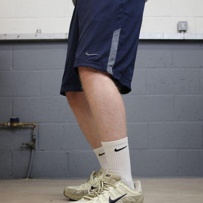 Nike sports shorts y2k floaty leg navy Casual style comfy loose floaty summer gym shorts
