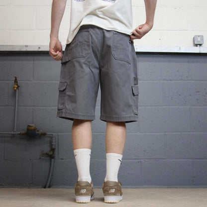 Grey baggy Dickies cargo shorts W32