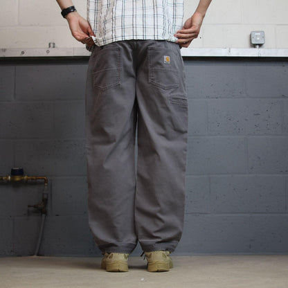 Carhartt carpenter jeans y2k grey Straight relaxed fit canvasy skater cargo work pants