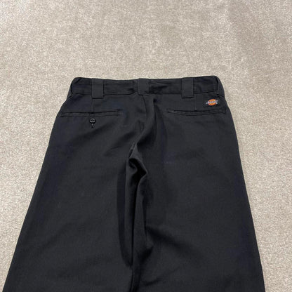 Y2K Dickies work pants black Slim straight chino style skate trousers