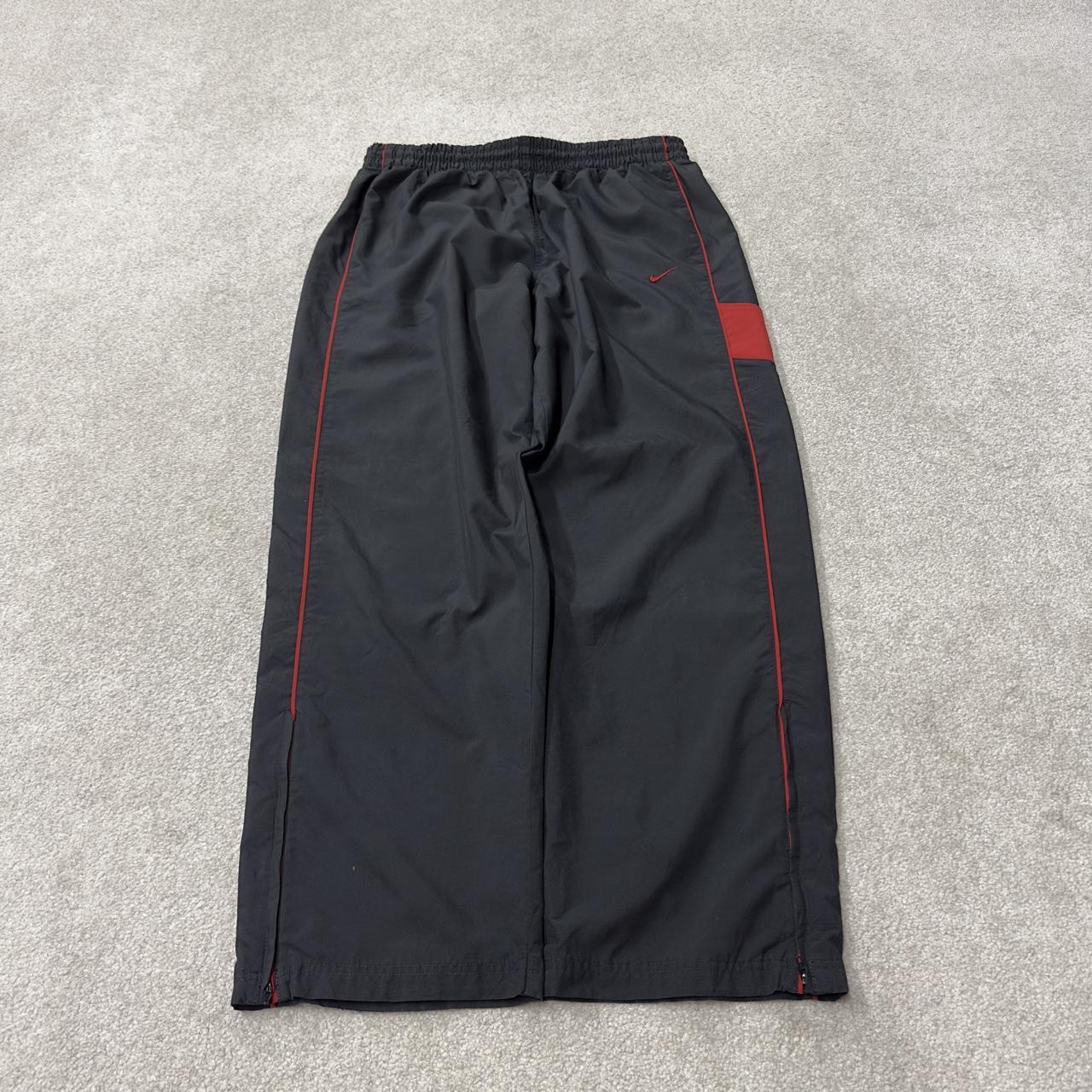 Y2K Nike baggy tracksuit bottoms black XXL wide leg Mesh lining, drawstring & elasticated waist