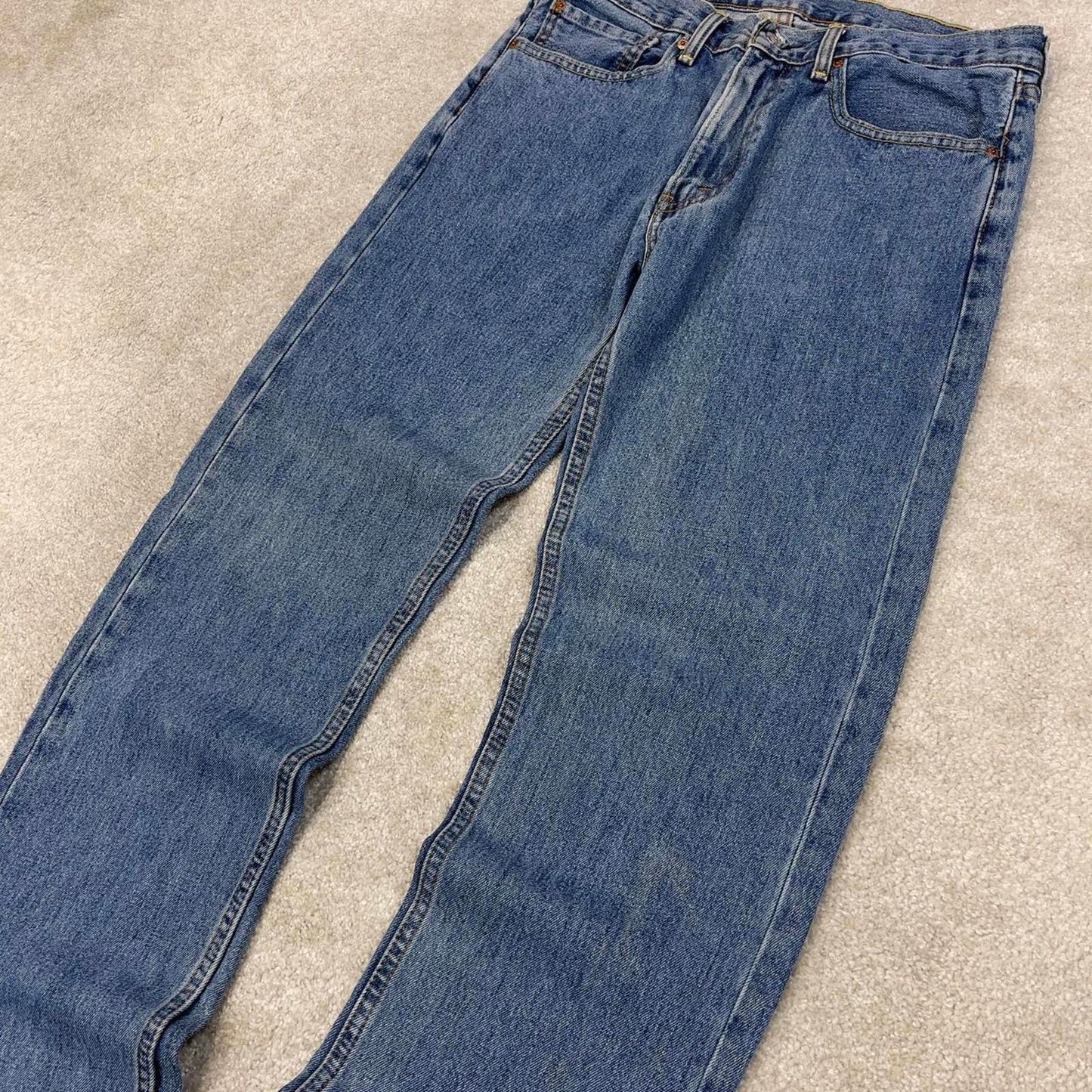 Blue Levis 505 jeans W34L34 y2k 90s style 5 pocket denim pants straight fit