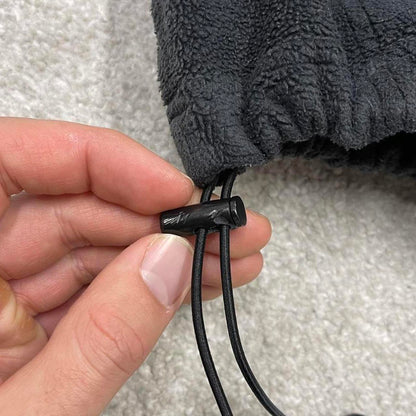 00s Columbia technical fleece M women's black full zip up y2k style autumn adjustable waist