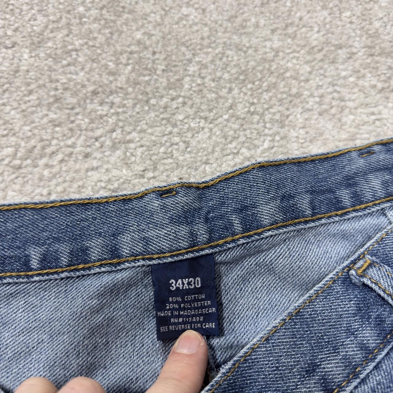 Y2K baggy carpenter jeans W34L30 blue denim Full blue loose straight leg utility workwear