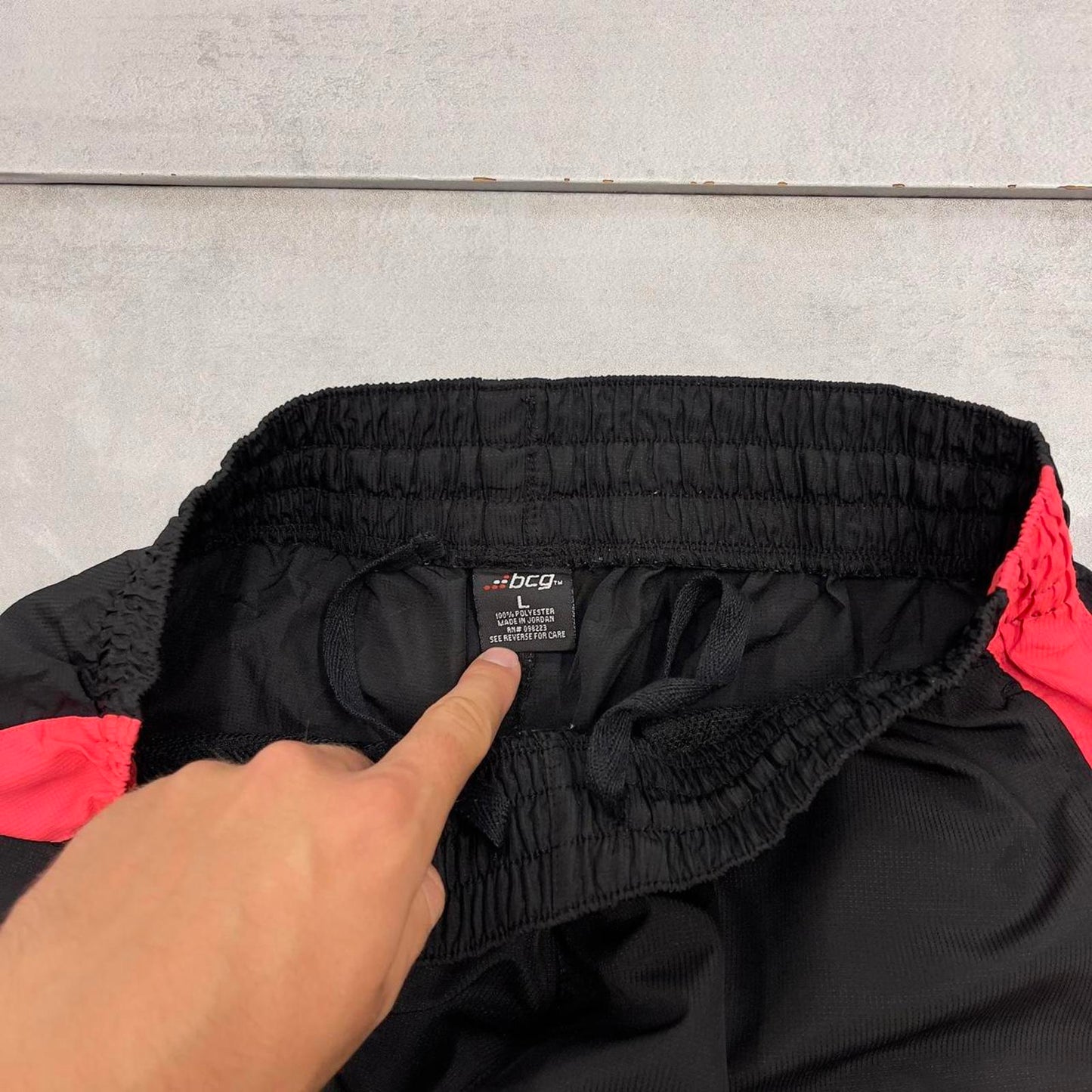 Black BCG trackies womens L