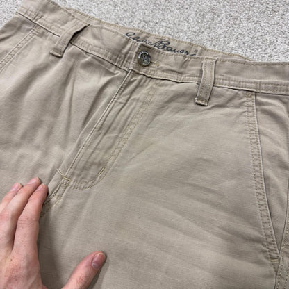 Eddie Bauer cargo pants y2k beige W30L32 Straight leg skater utility work pants