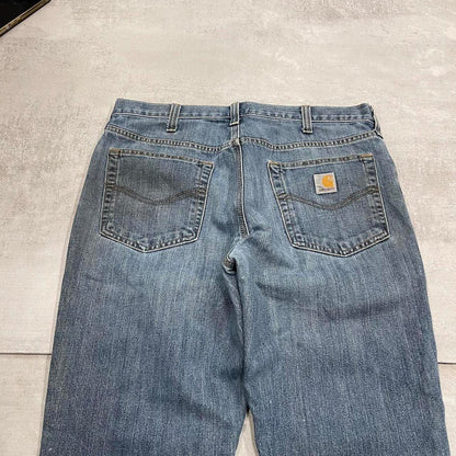 Blue Carhartt jeans W34L30 denim work 90s style skater jeans
