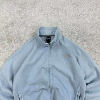 Blue North Face technical zip up fleece Small women's TNF y2k style autumn