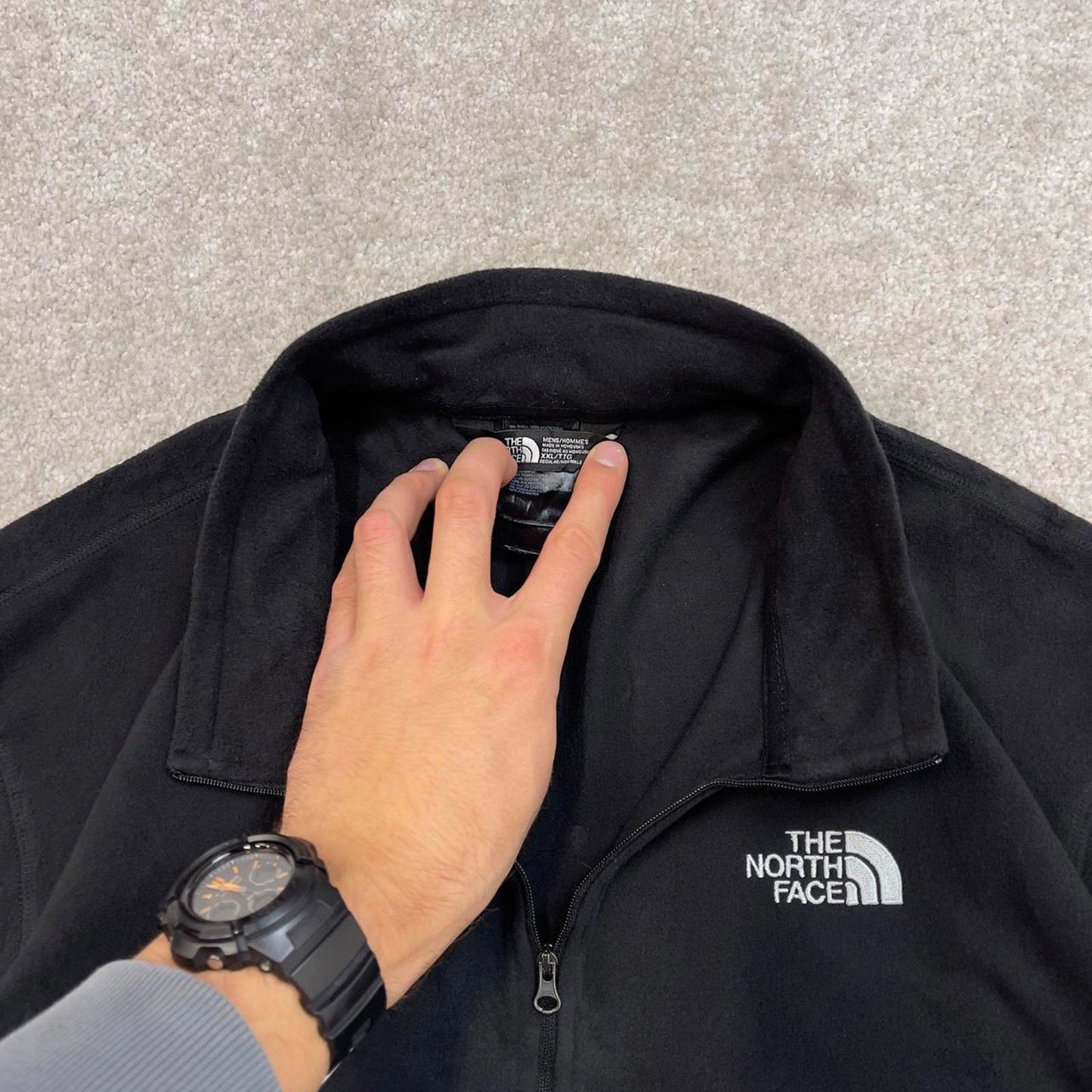 Black Y2K The North Face technical pullover fleece XXL men’s 1/4 zip TNF Autumn