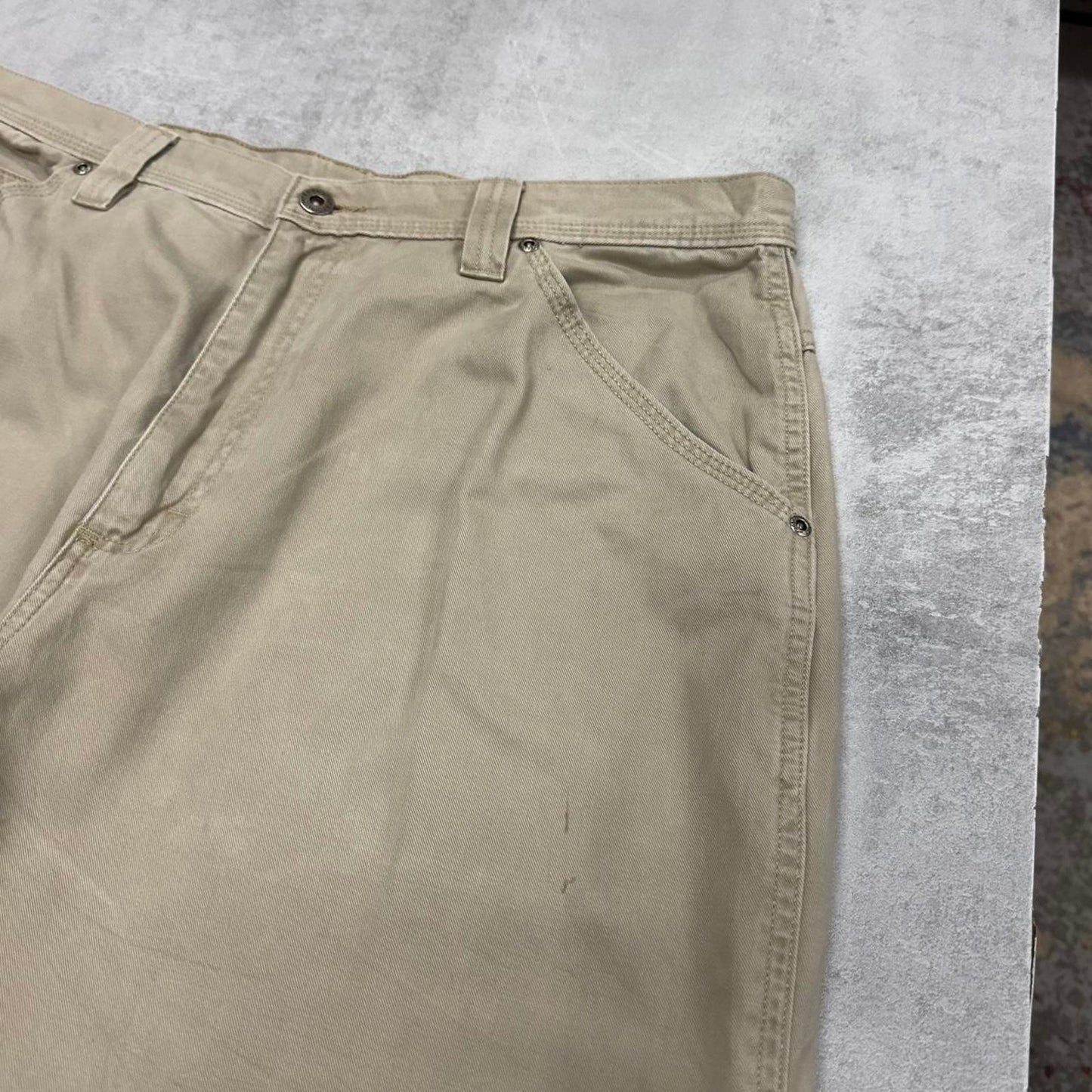 Baggy Wrangler cargo pants W36 L30 beige wide leg y2k skater cargos