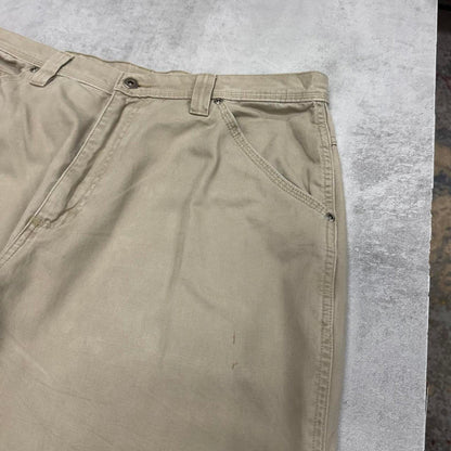 Baggy Wrangler cargo pants W36 L30 beige wide leg y2k skater cargos