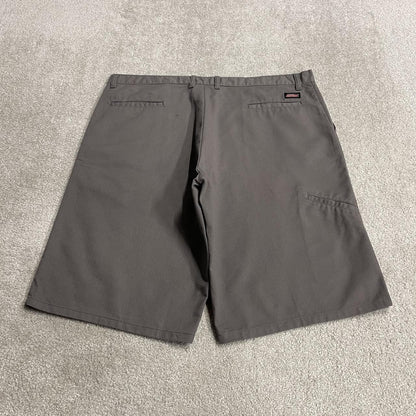 Dickies baggy cargo shorts W42 grey long leg chino style summer skater shorts