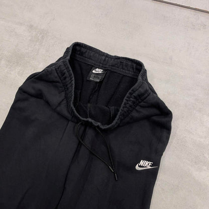 Black Nike Trackies S loose jogger track pants embroidered logo