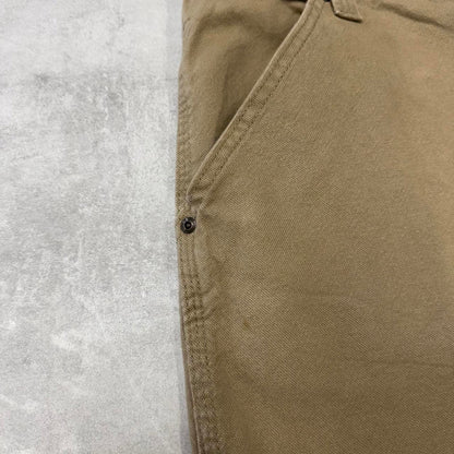 00s Wrangler carpenter pants skater workwear W40L30 Khaki loose cargo y2k style jeans streetwear