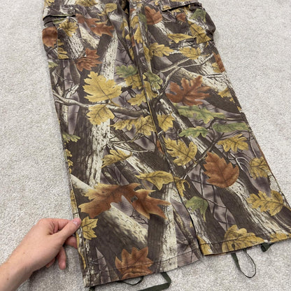 Vintage Camo Realtree style cargo pants Y2K khaki M Master sportsman camouflage loose trousers