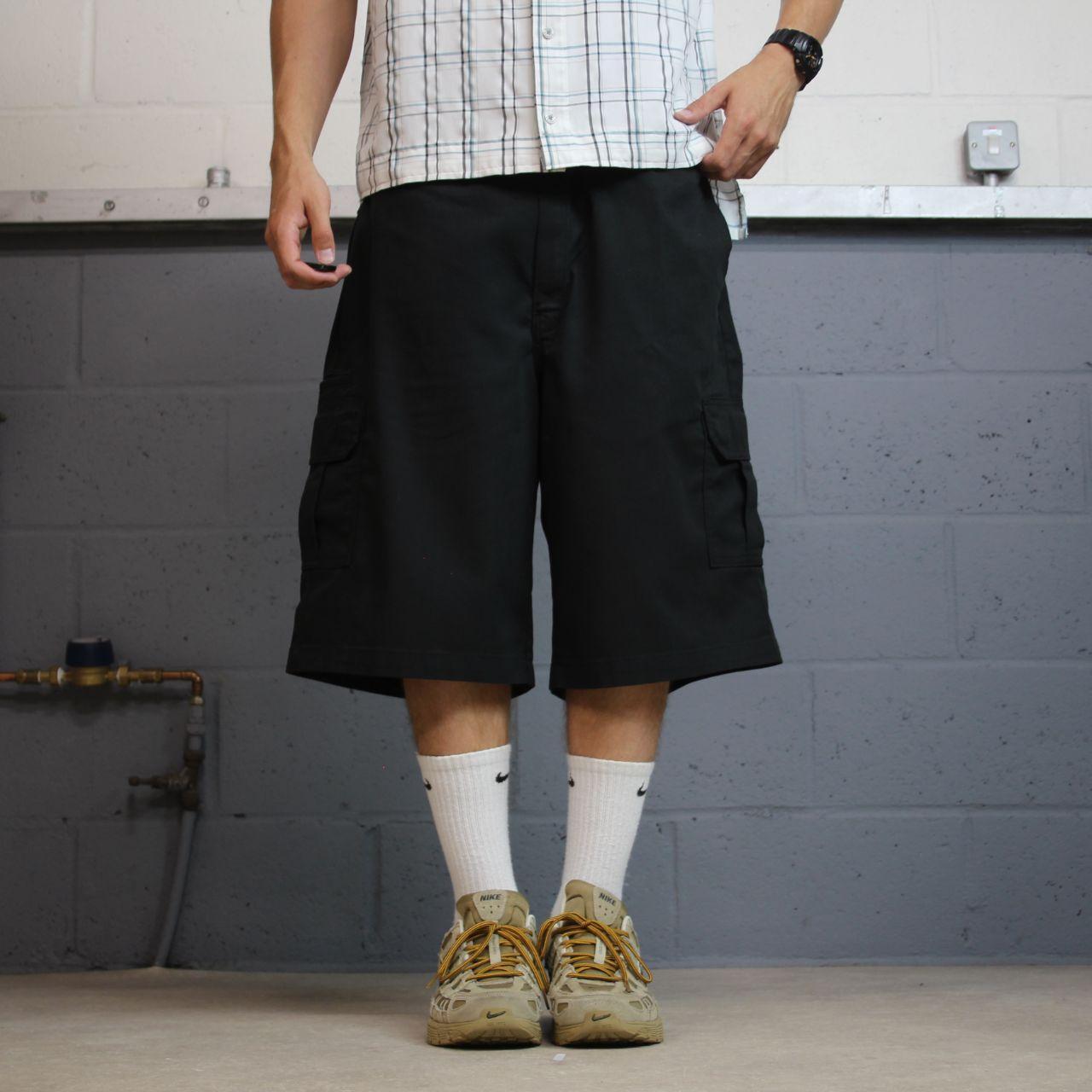 Dickies baggy cargo shorts y2k black Skater / surf style shorts loose fit festival
