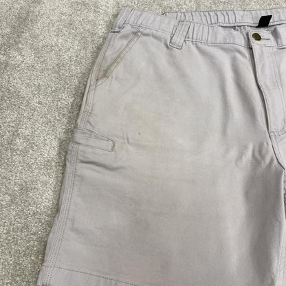 Carhartt cargo shorts canvas lilac grey Canvas relaxed fit skate style work shorts