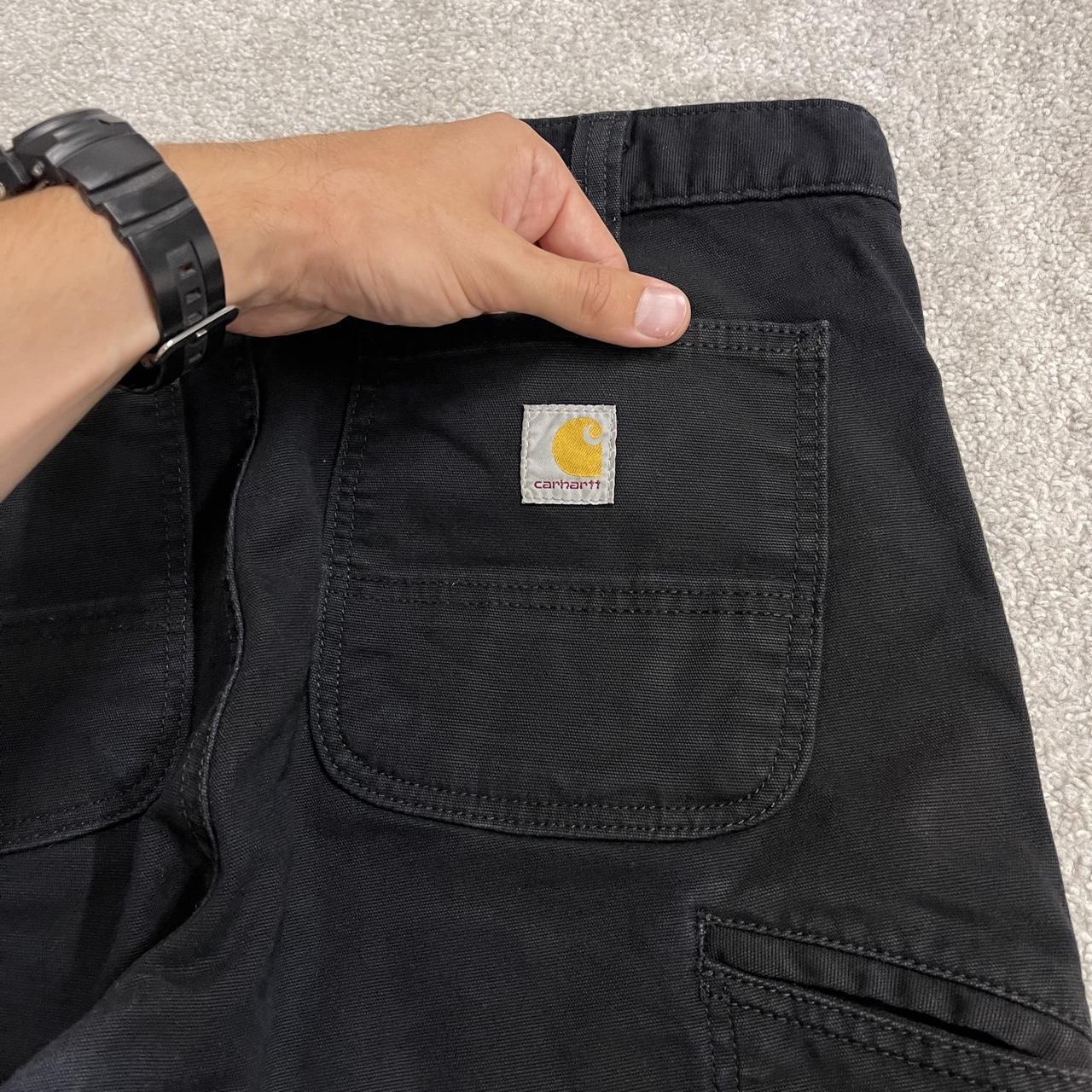 Carhartt carpenter pants y2k relaxed black Loose straight leg workwear utility pants