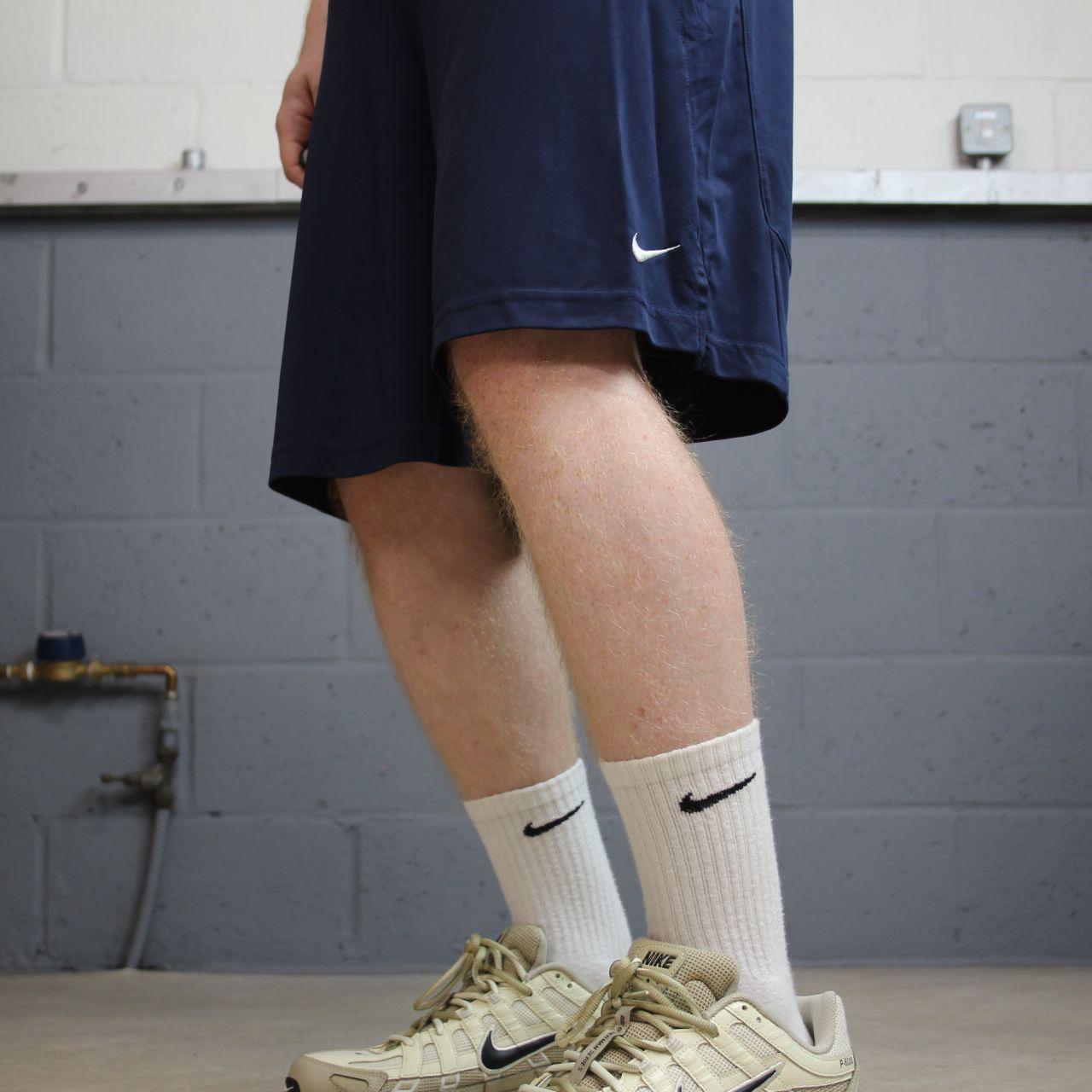 Nike sports shorts y2k navy Dri-Fit loose floaty summer gym shorts