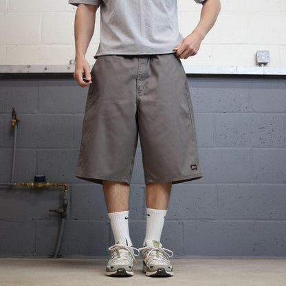 Y2K Dickies baggy carpenter shorts W40 skater style grey Loose chino style summer festival shorts