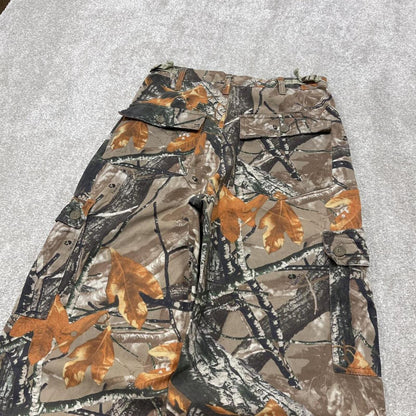 Y2k Small camo cargo pants wide leg brown Loose Outfitters Ridge tree camouflage pants