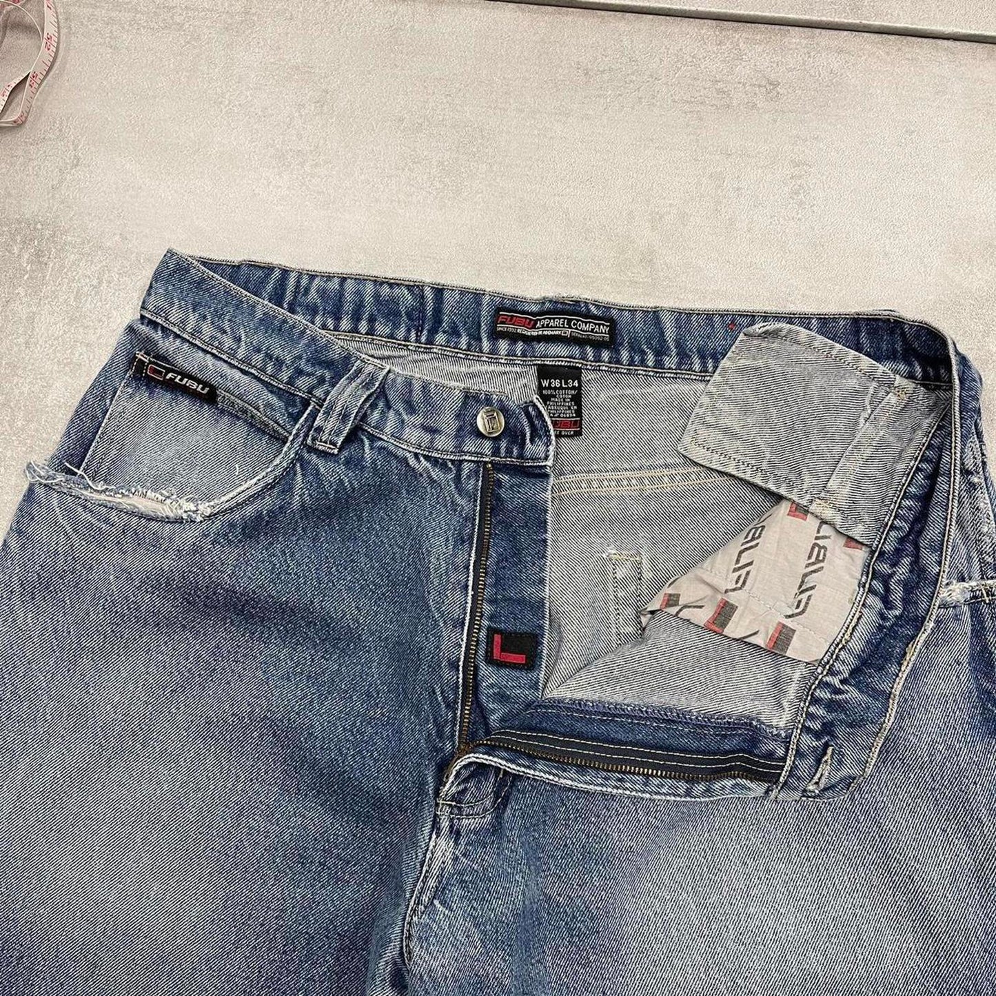 Baggy FUBU carpenter jeans W36 L34