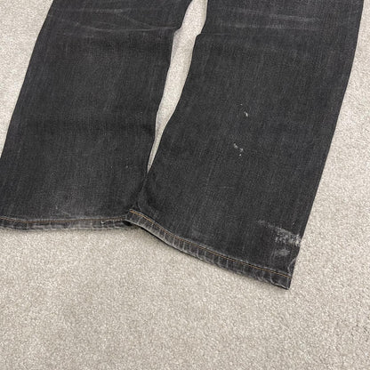 Y2K Levi’s 505 jeans straight leg washed black / grey Straight fit 5 pocket pants belt loops
