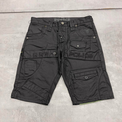 Black Police jorts W32