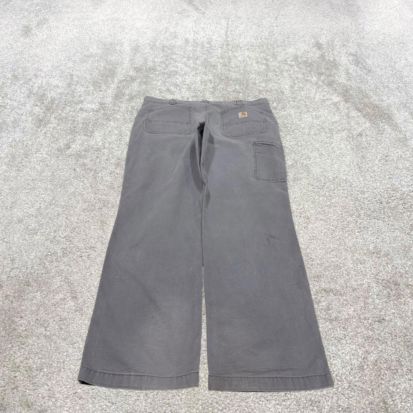 Vintage Carhartt carpenter pants grey 90s skater style W38L32 relaxed carpenters