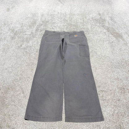 Vintage Carhartt carpenter pants grey 90s skater style W38L32 relaxed carpenters