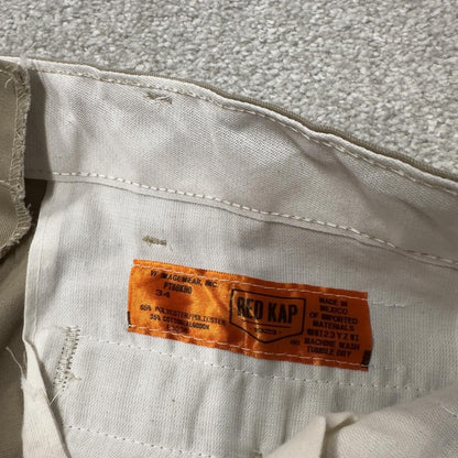 Vintage cargo pants Red Kap utility chino trousers khaki W32L30 skater style cargo work trousers