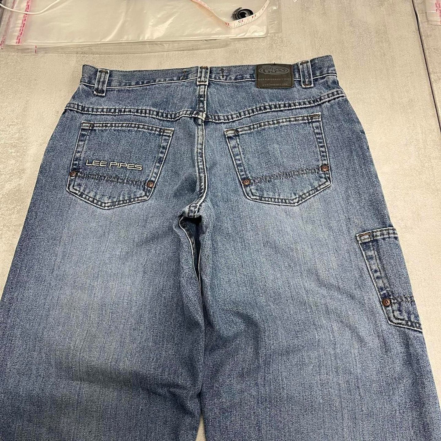 Baggy Lee Pipes carpenter jeans W34 L30