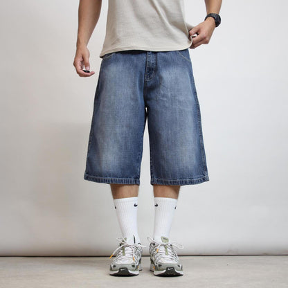 Baggy Dodeca skate jorts W36 wide leg denim 90s style skater shorts