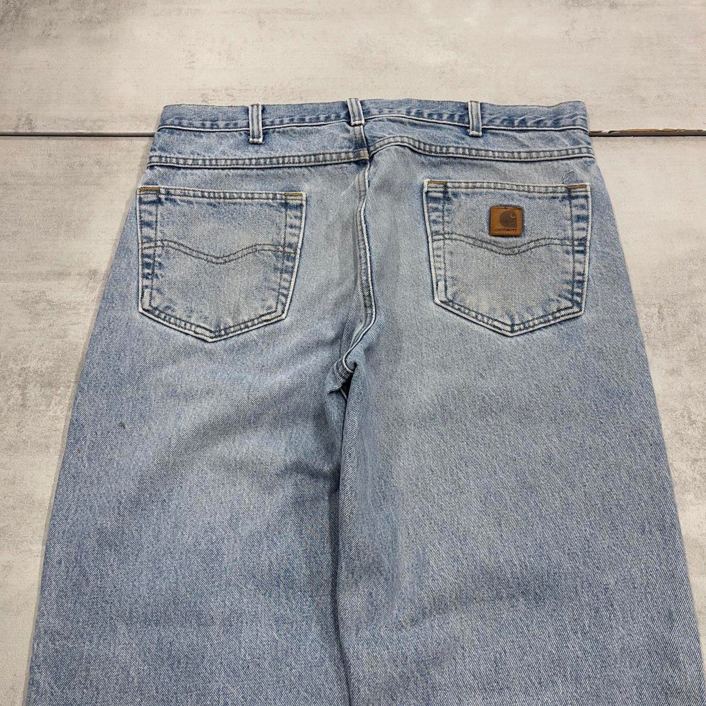 Mens Carhartt jeans W36 L34 loose thick 90s style denim jeans