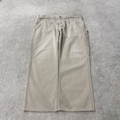 Carhartt carpenter pants y2k beige Relaxed fit skater surf style cargo pants